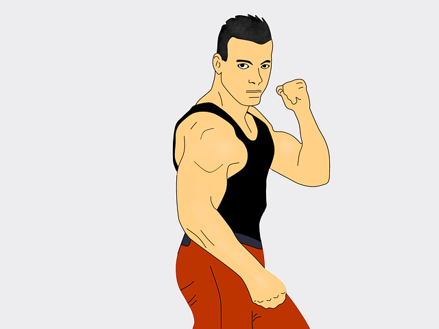Free muscles fight force illustration