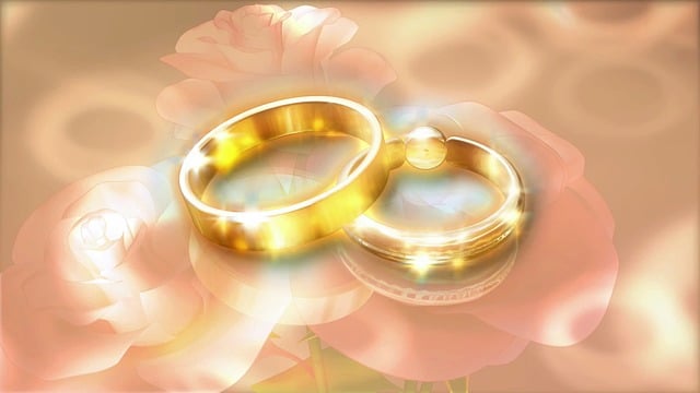 Free wedding rings gold illustration