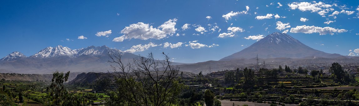 Vulcani, Misti, Chachani, Panorama