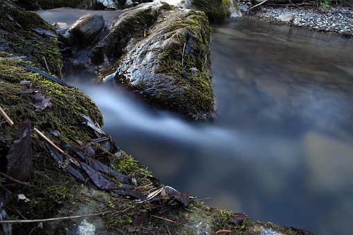 Langzeitbelichtung, Wasser