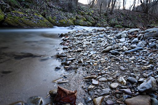 Langzeitbelichtung, Wasser, Fluss, Bach
