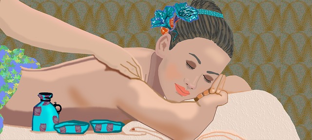 Free Massage Beautiful Woman illustration and picture