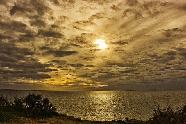 Free Sunset Sea photo and picture