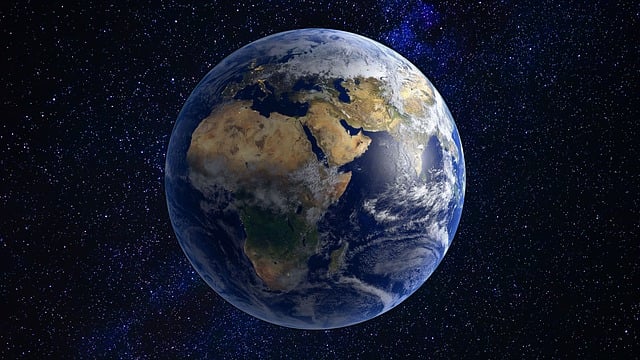 Free land planet space illustration