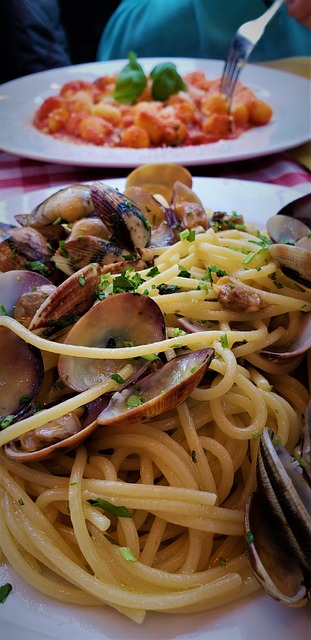 Pasta, Meeresfrüchte, Venusmuscheln
