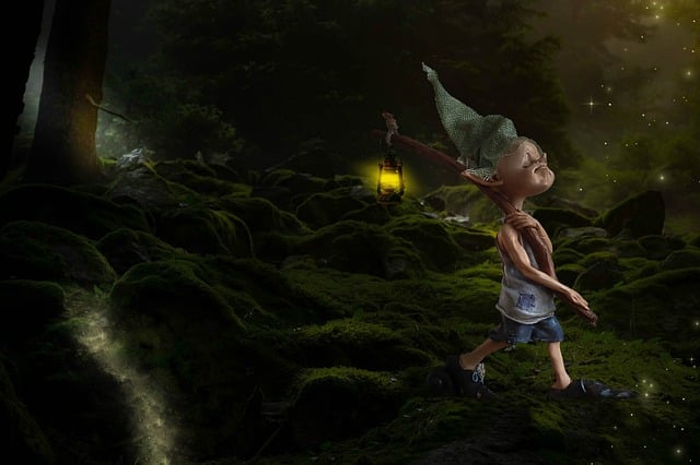 Download free HD stock image of Forest Light Free forest light magic illustration