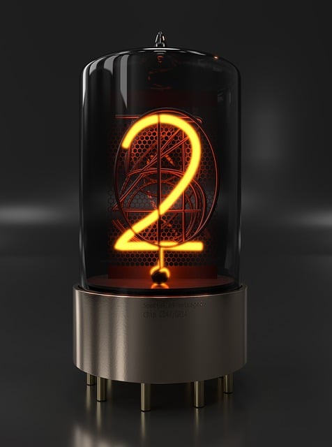 Nixie Rohr, Elektronik, Retro, Ziffer