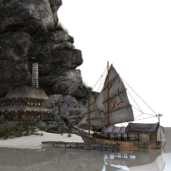 Free Merchant Ship Ancient illustration and picture