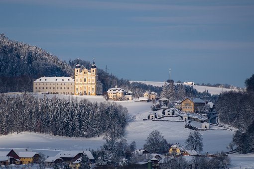 Vinter, Landskab, Maria Plain, Salzburg