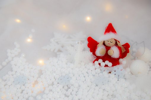 Engel, Weihnacht, Rot, Schutzengel