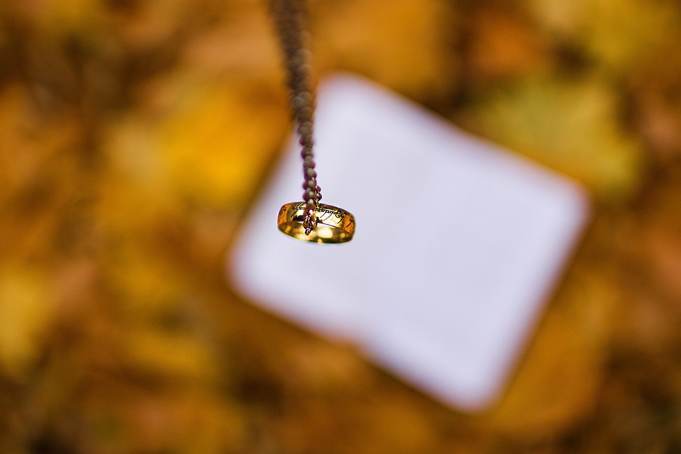Ring, Gold, Chain, Jewel, Necklace