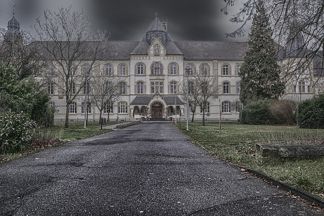 Kloster, Mystisk, Skyer, Atmosfærisk