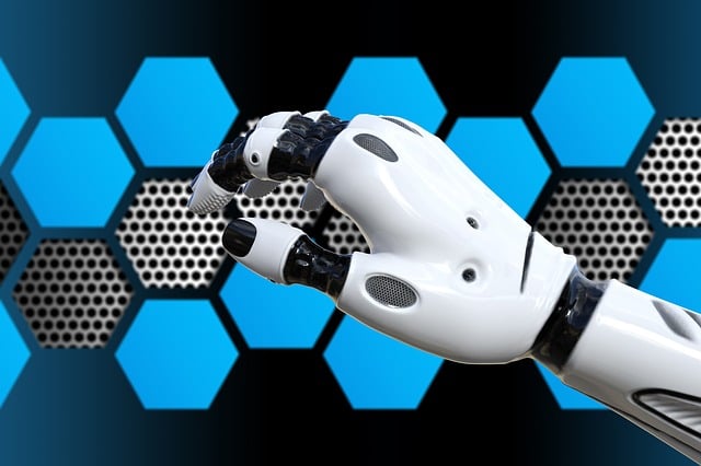 Free technology robot futuristic illustration
