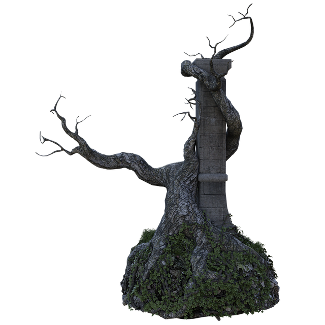 Free tree fantasy forest illustration