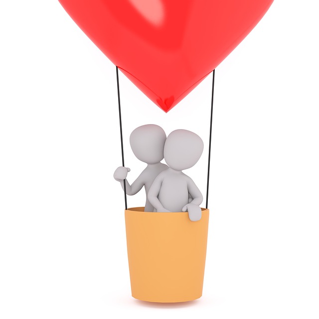 Liebe, Ballon, Paar, Verliebt, Romantik