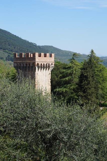Toscana, Turm, Architektur, Italien