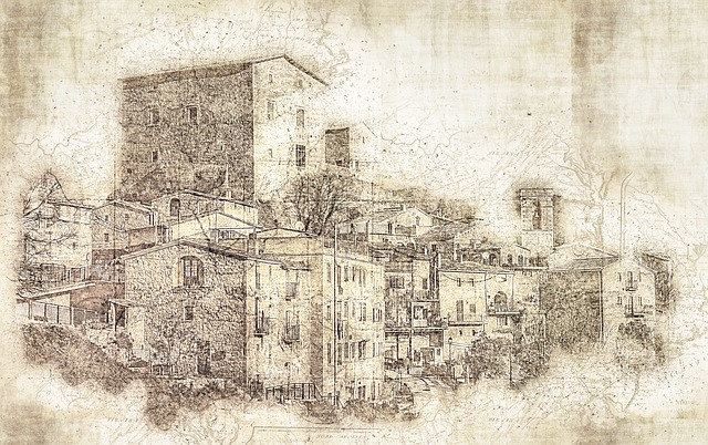 Free architecture old gothic illustration