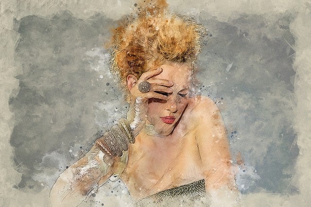 Free fashion woman white fund illustration