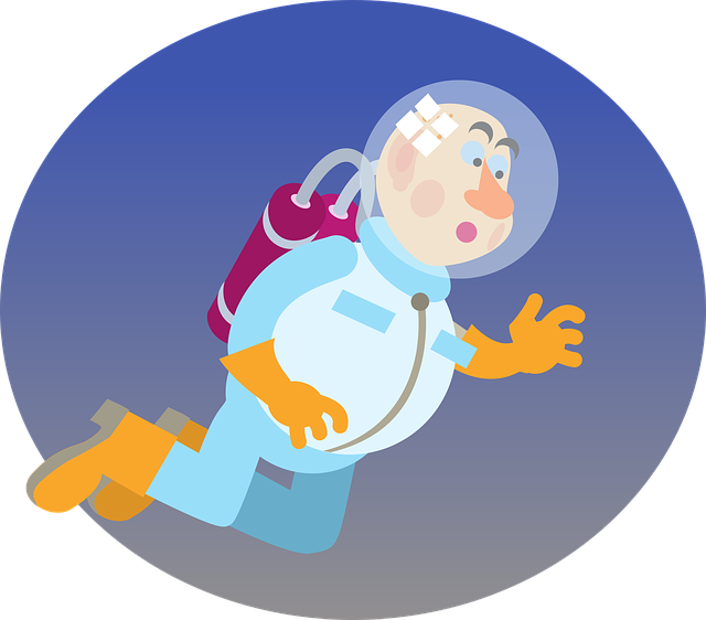 Free astronaut sky space vector