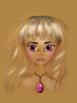 Chica, El Flequillo, Los Ojos Violetas