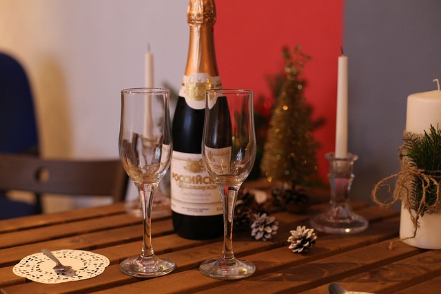 Free Champagne New Year photo and picture