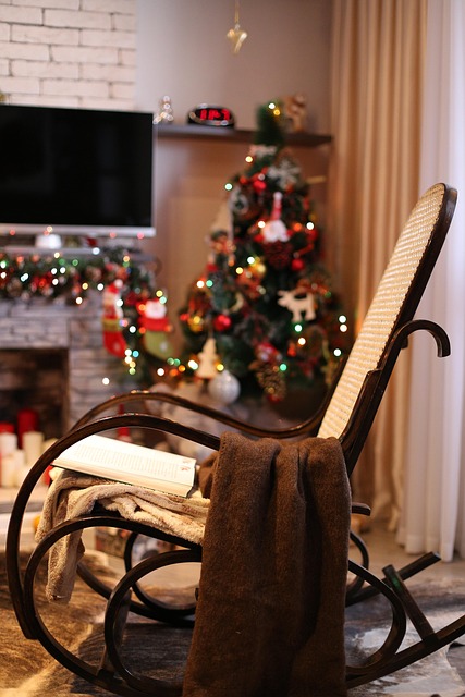Free Armchair Fireplace photo and picture