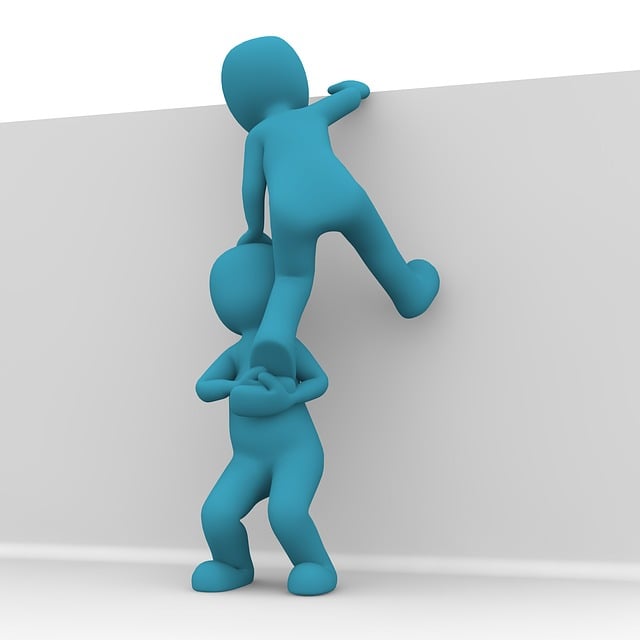 Free climb help the robber in the head illustration