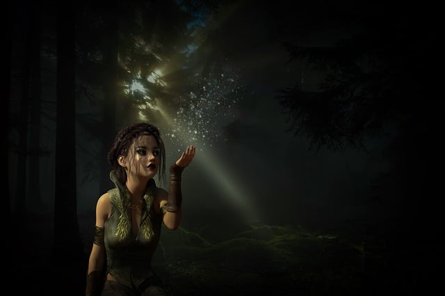 Download free HD stock image of Fantasy Fairy Free fantasy fairy light illustration