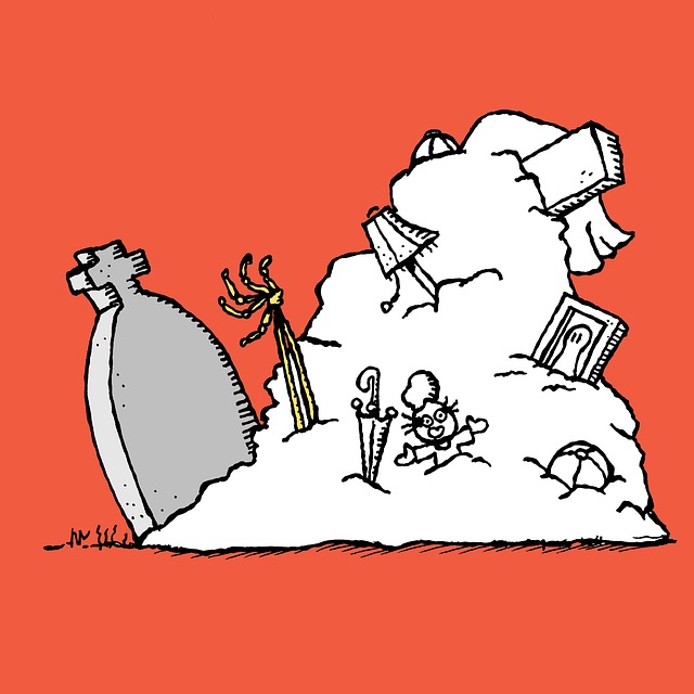 Free cemetery buried stuff illustration