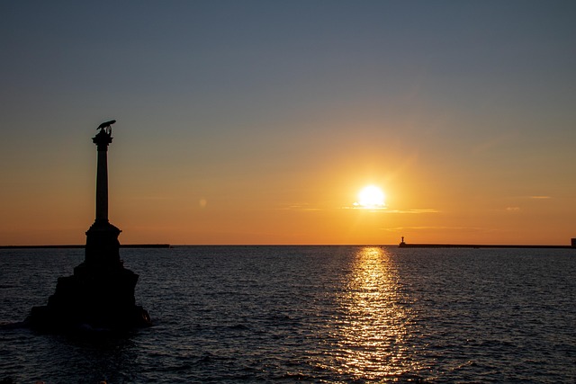 Hav, Solnedgang, Horisont, Vand, Aften