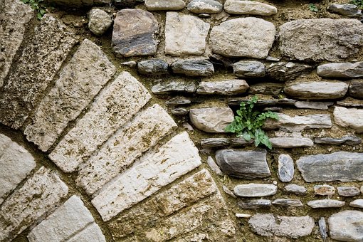 Pared, Roca, Tejido, Arquitectónico