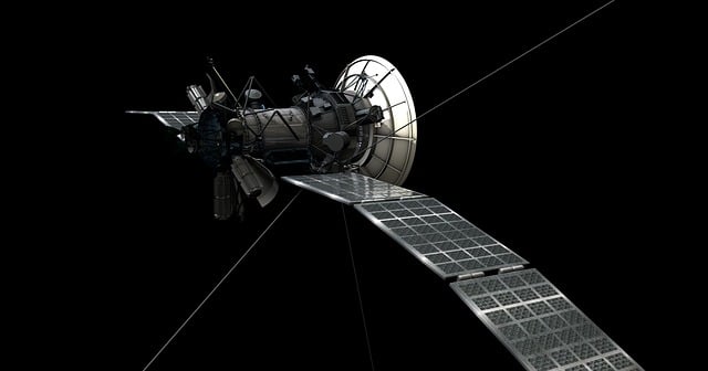 Free satellite moon earth illustration