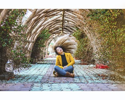 Free Girl Wind photo and picture