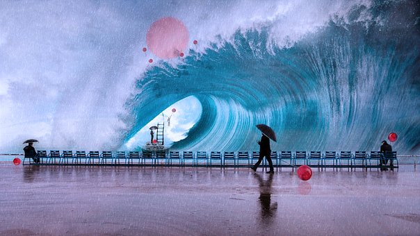 Surrealist, Schick, Fotomontage, Träume