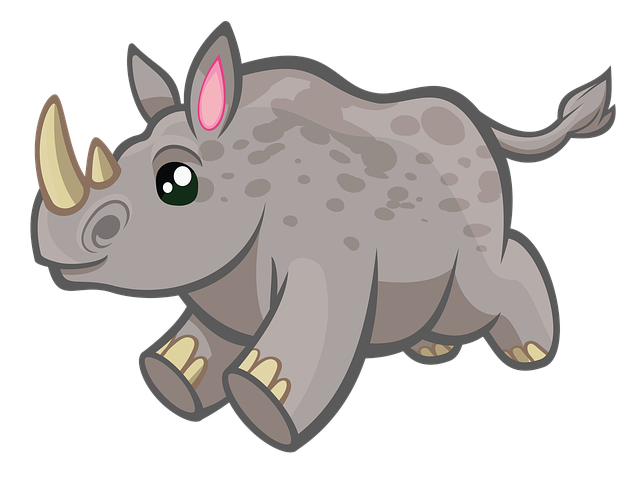 Free rhinoceros rhino animal illustration