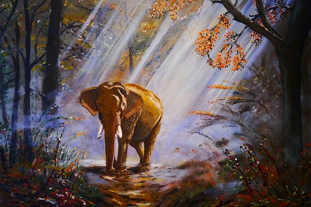 Free elephant animal nature illustration