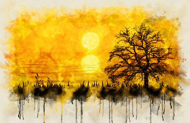 Atardecer, Naturaleza, Fantasía