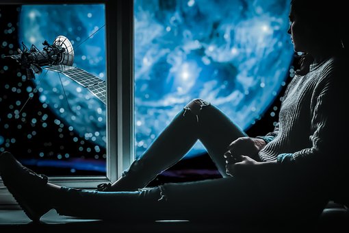 Fantasie, Venster, Satelliet, Planeet