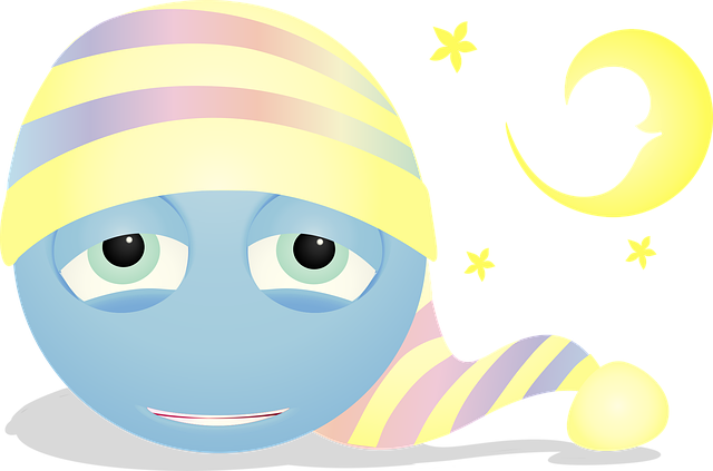 Free graphic sleepy smiley tired vector