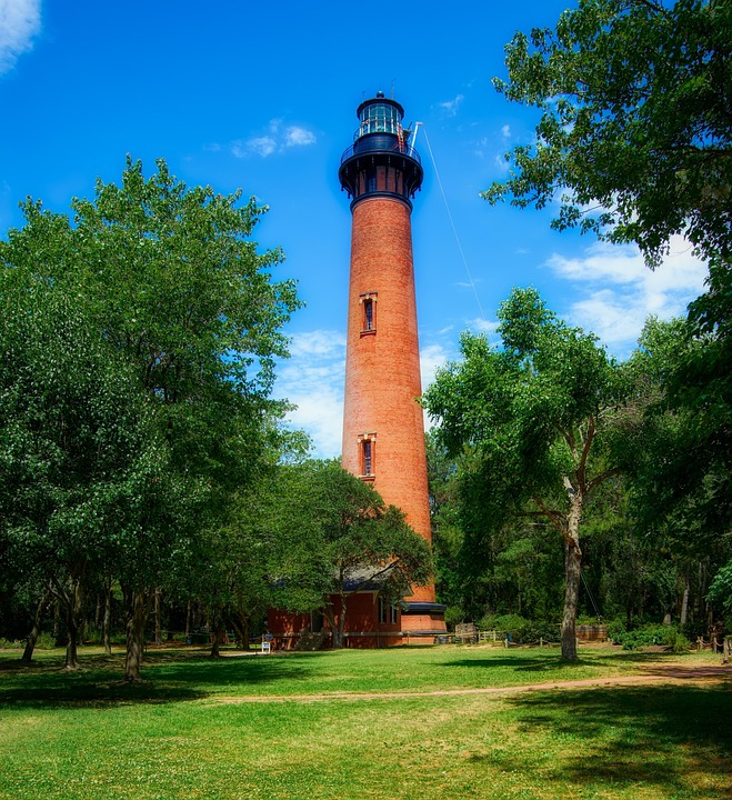 Currituck Mercusuar Tengara Foto gratis di Pixabay
