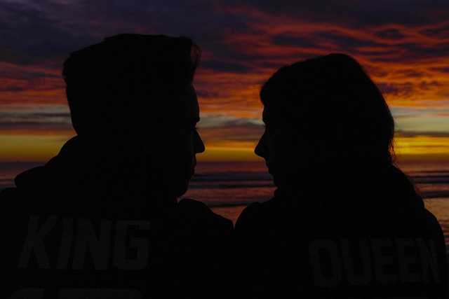 Amor, Sunrise, Praia, Veja, Relação, Sol