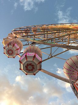 Fair, Wheel, Ferris Wheel, Colorful