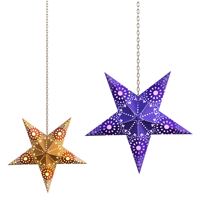 Free star deco chains illustration