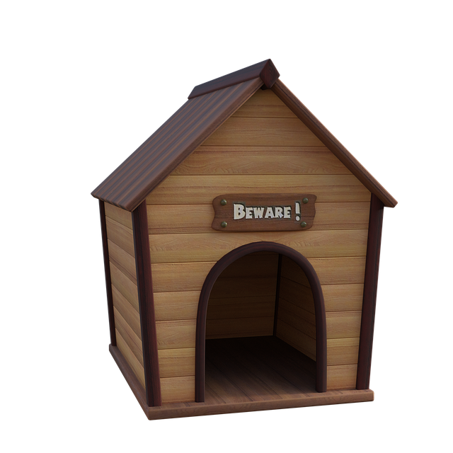 Free dog house nature illustration