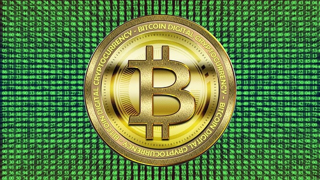 Free bitcoin cryptocurrency blockchain illustration