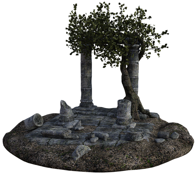 Stary, Natura, Gruzy, 3D, Drzewo, Kikut