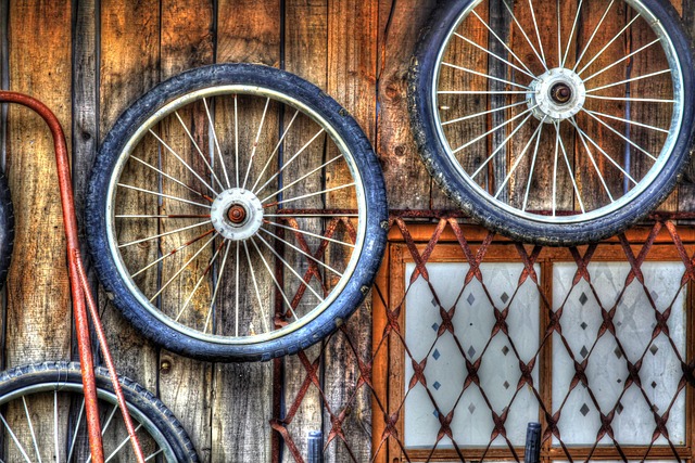 Roda, Neve, Traseira Do Carro, Bicicleta