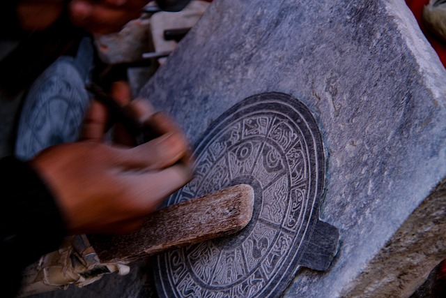 Cinzeladura De Pedra, Nepal, Kathmandu