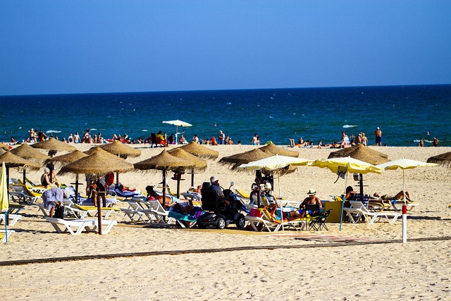 Praia, Monte Gordo, Verão, Portugal