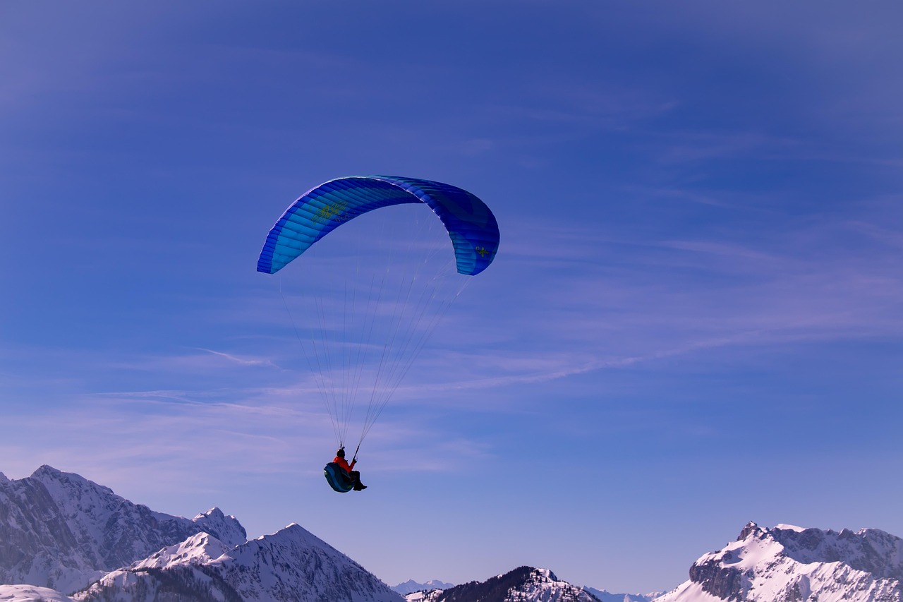 Paragliding - free online jigsaw puzzle photo